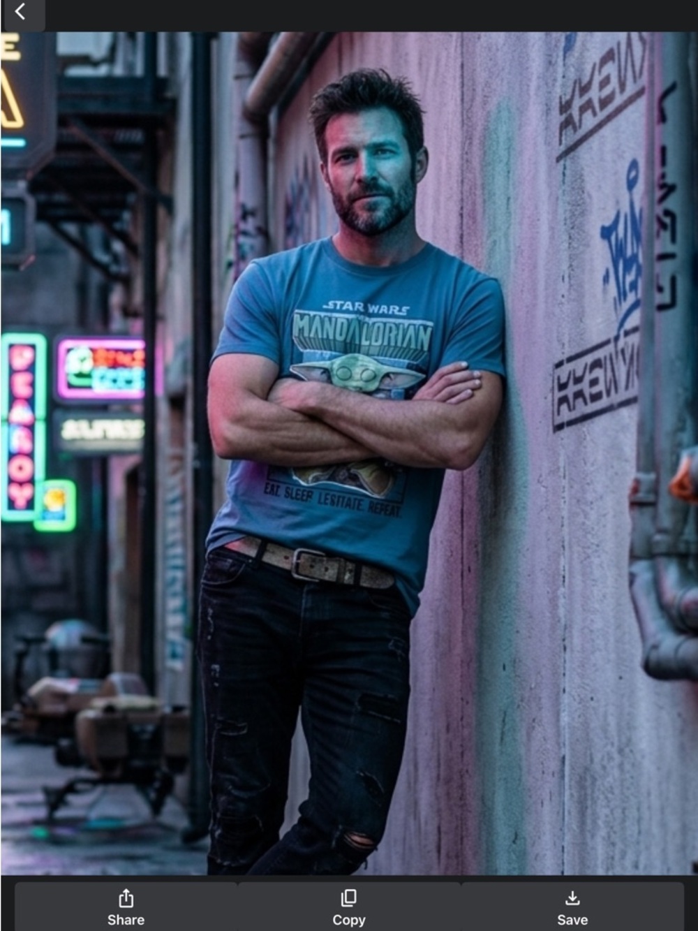 Star Wars Teal Graphic Tee-Medium A+++